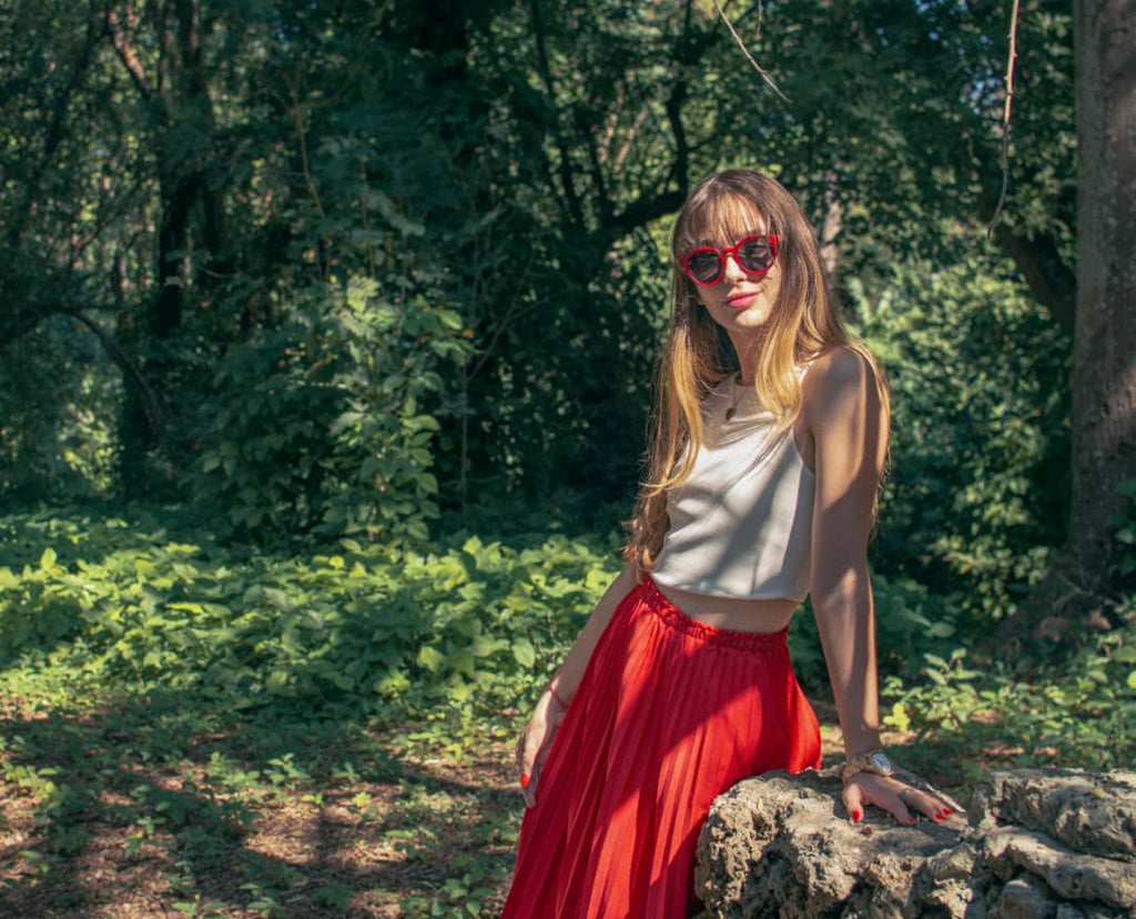 gafas de madera de bambú