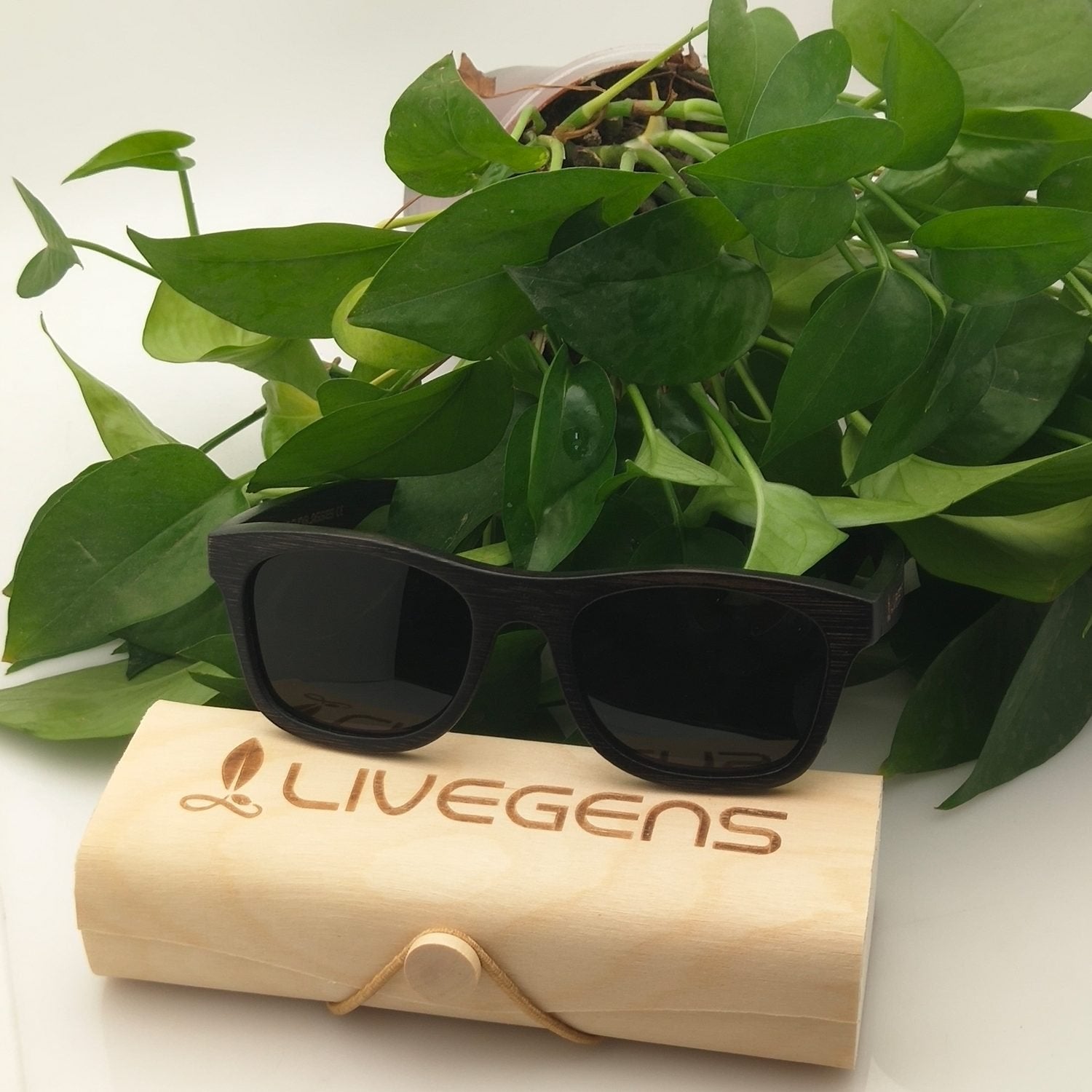 gafas de madera de bambú