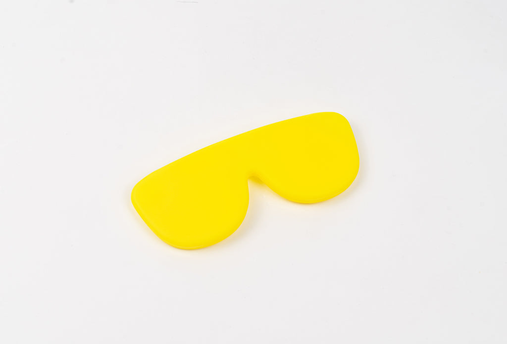 Funda de gafas de silicona flexible - Amarilla