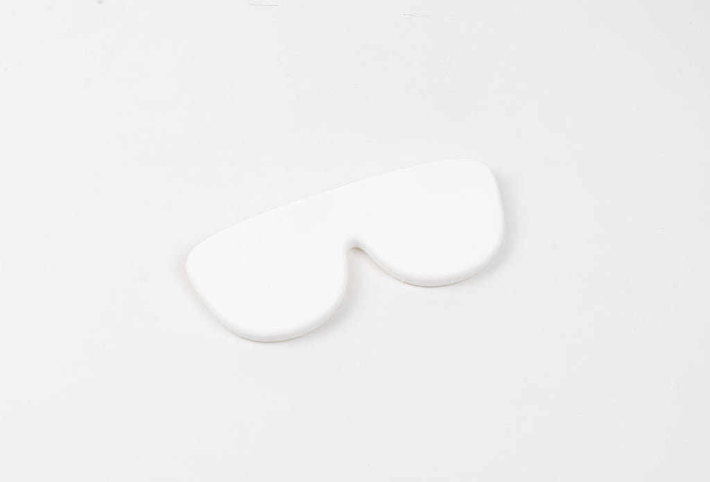 Funda de gafas de silicona flexible - White
