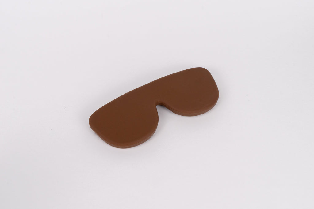 Funda de gafas de silicona flexible - Chocolate