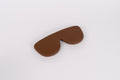Funda de gafas de silicona flexible - Chocolate