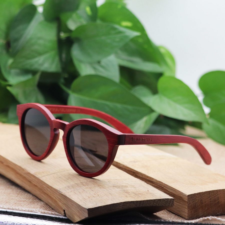 gafas de madera de bambú