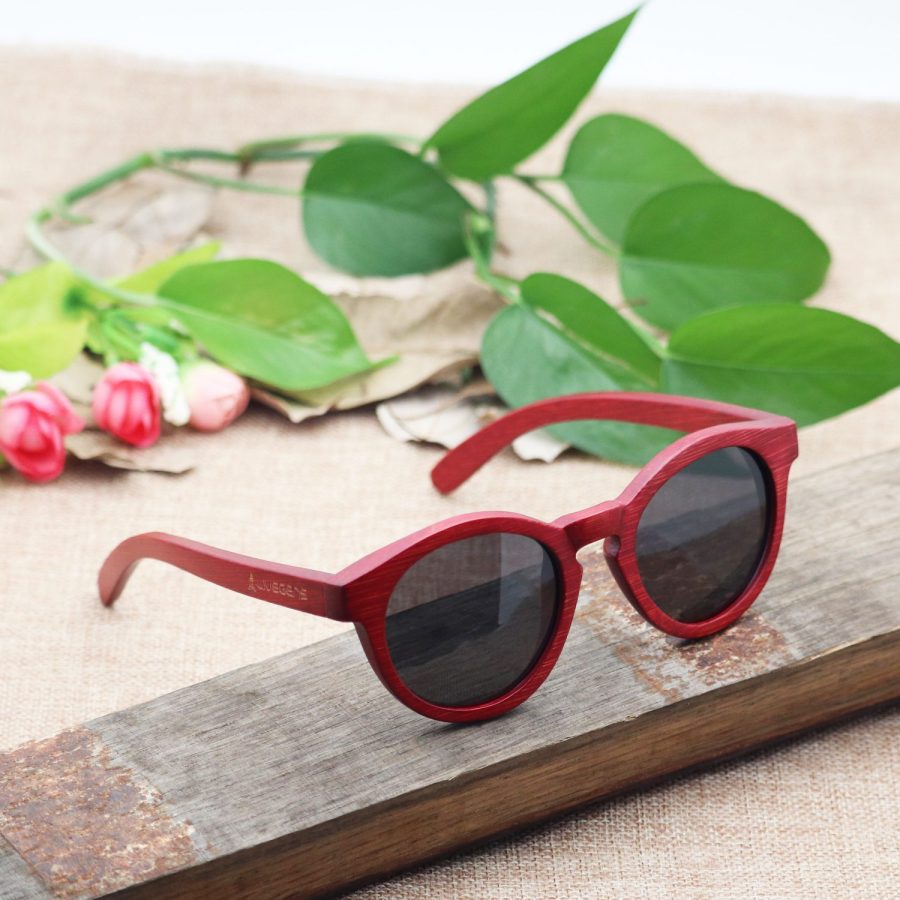 gafas de madera de bambú