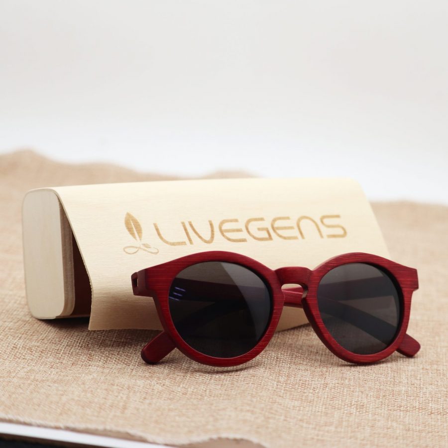 gafas de madera de bambú