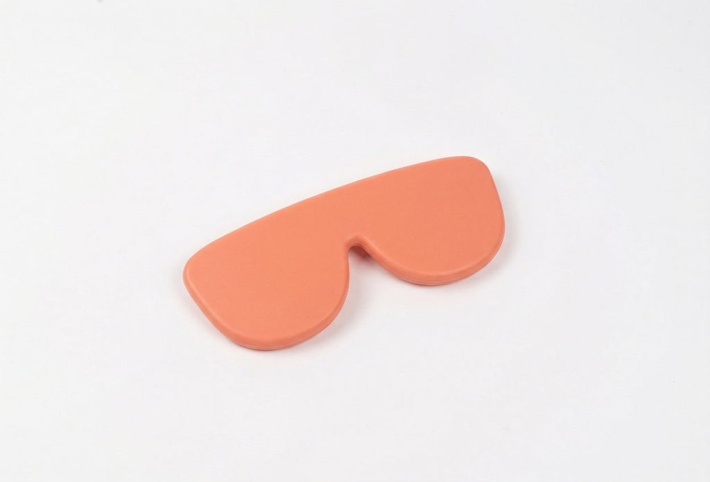 Funda de gafas de silicona flexible - Orange Peach