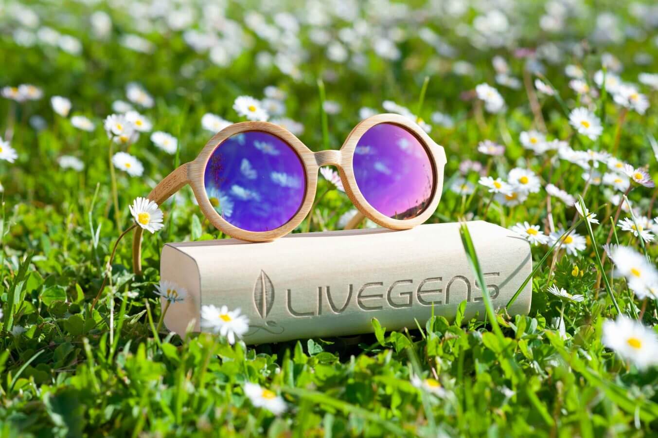 gafas de madera bambu Livegens